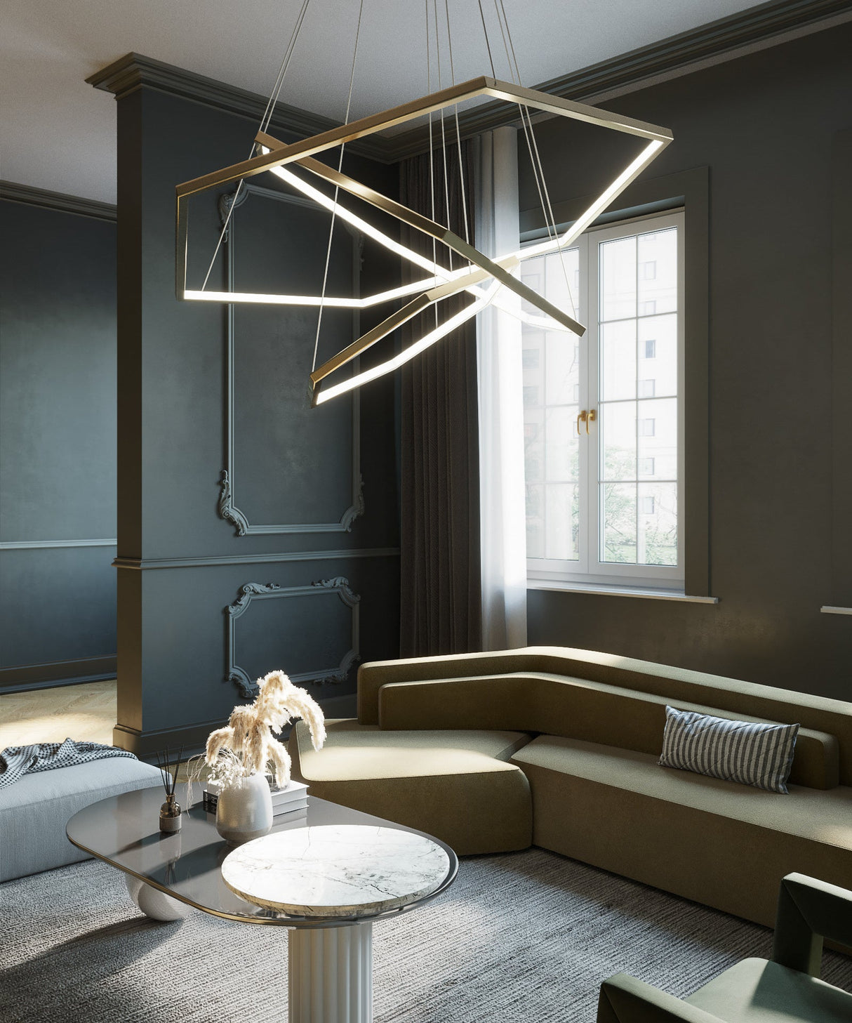 Gold Vesanto Chandelier