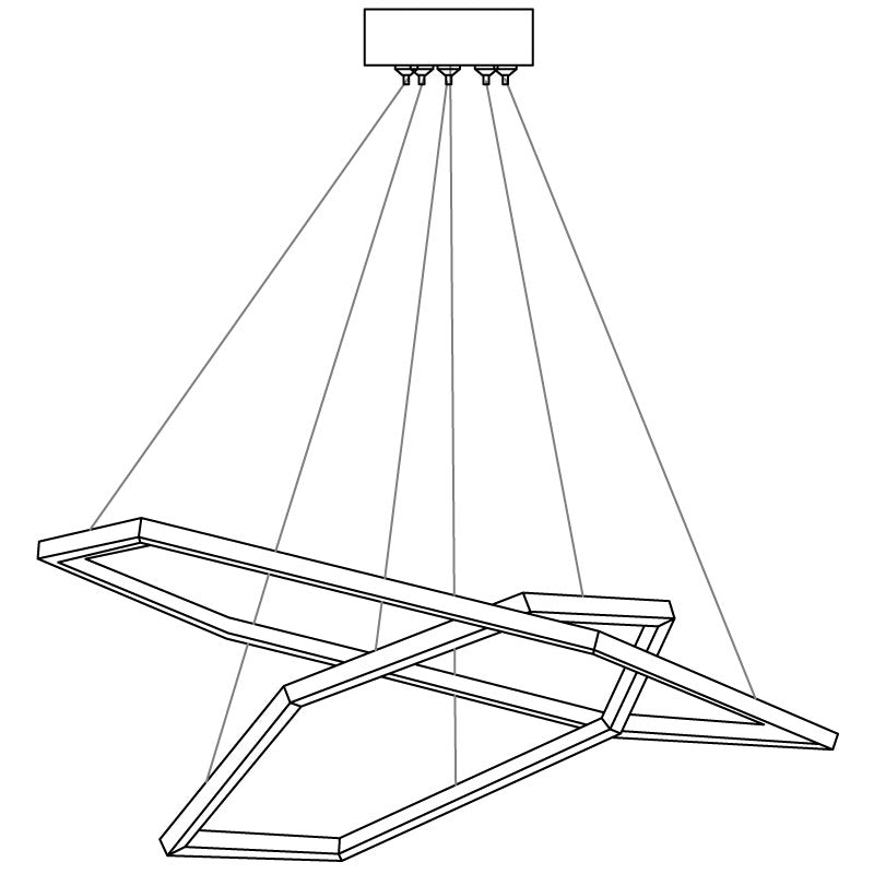 Gold Vesanto Chandelier