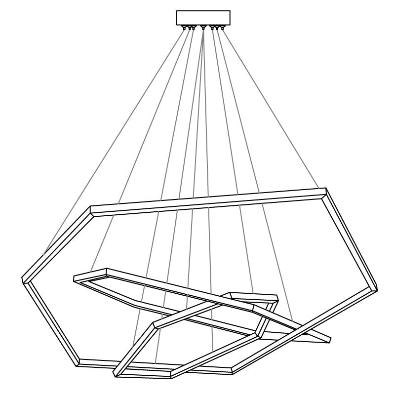 Gold Vesanto Chandelier