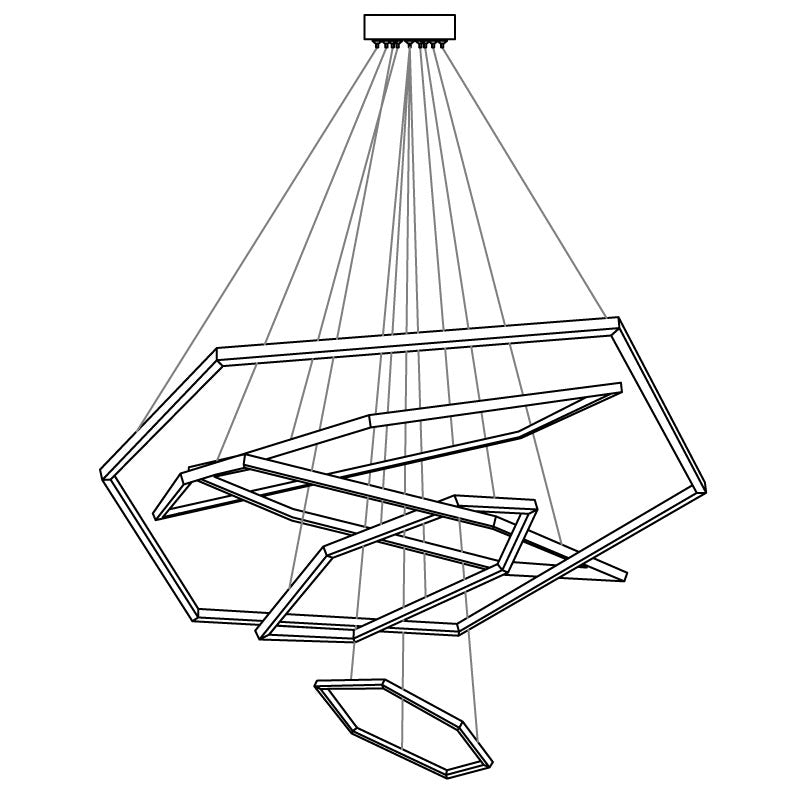 Silver Vesanto Chandelier