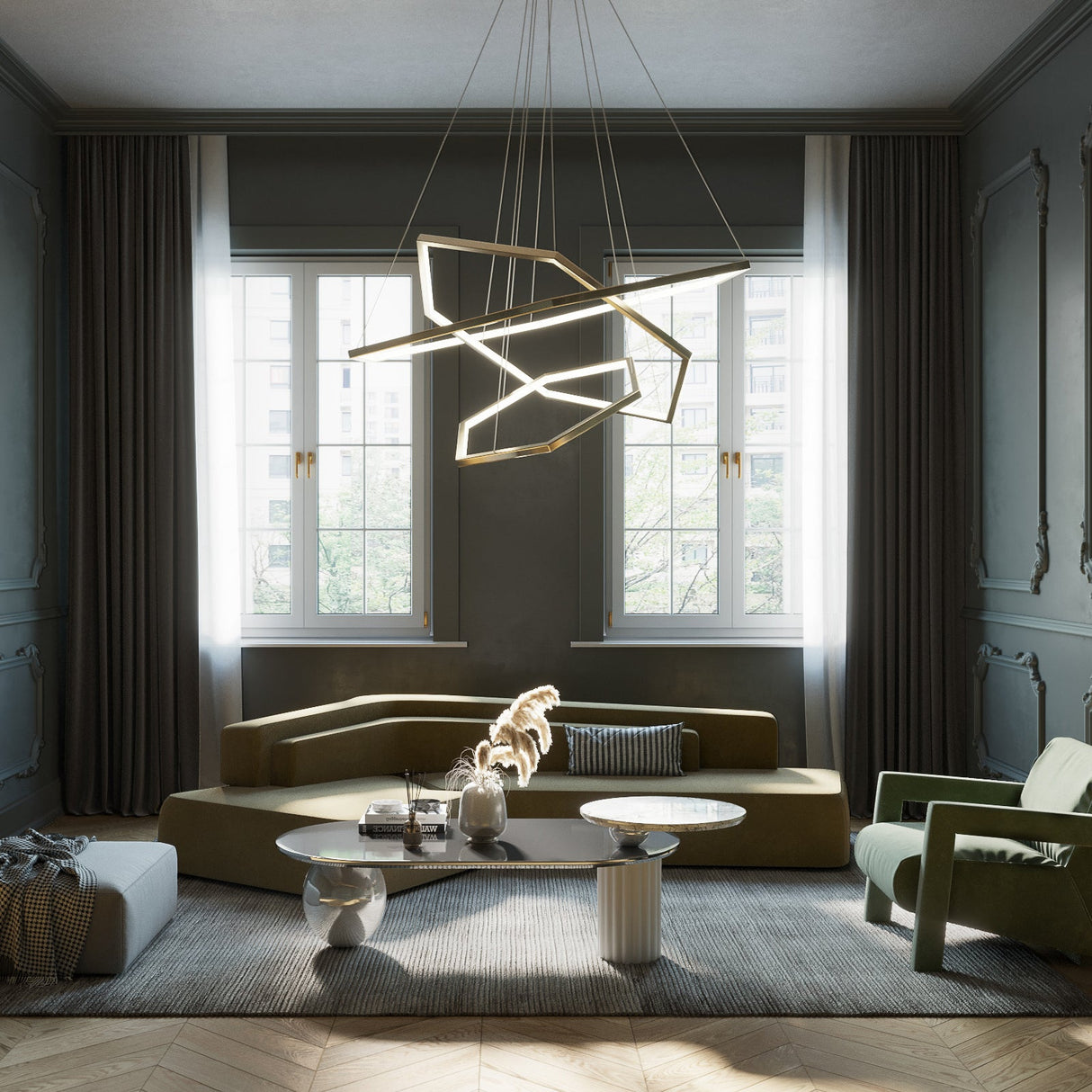 Gold Vesanto Chandelier