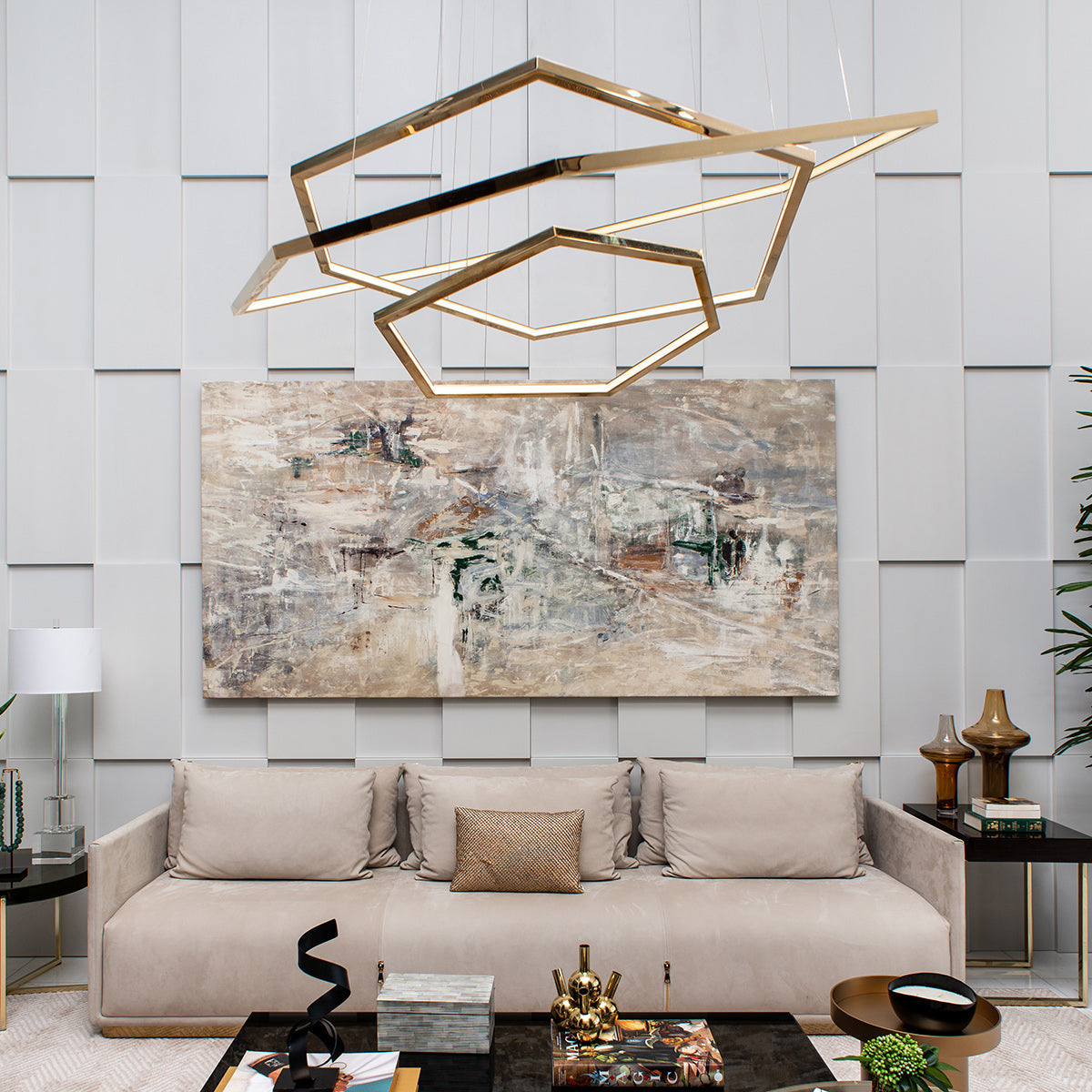 Gold Vesanto Chandelier