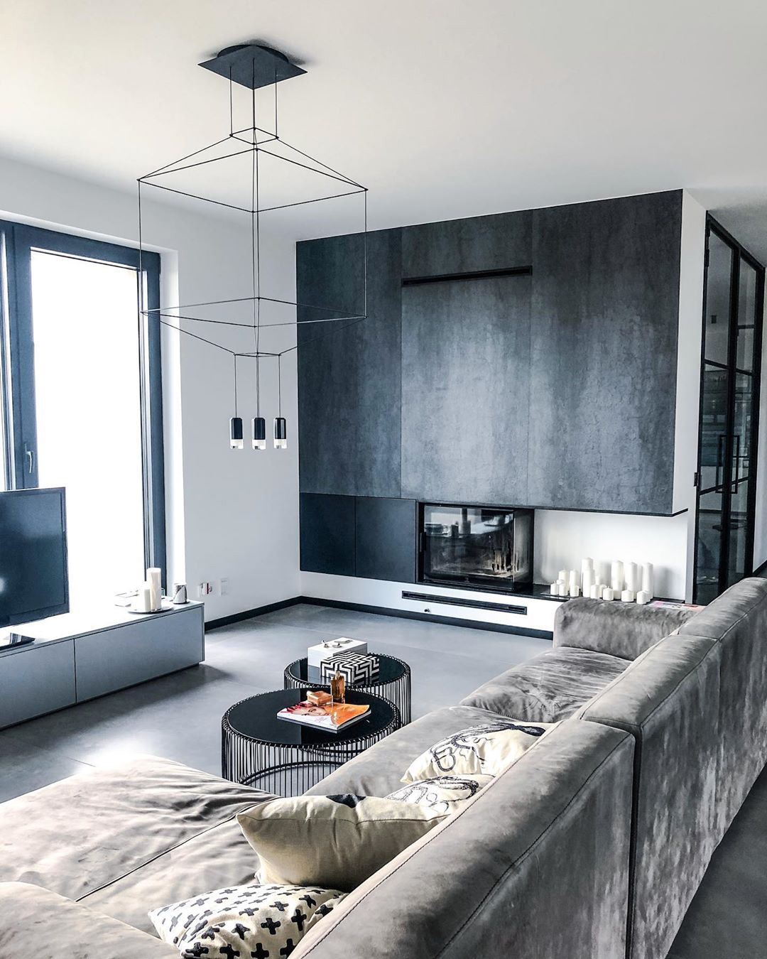 Geometric Lines Pendant Lamp