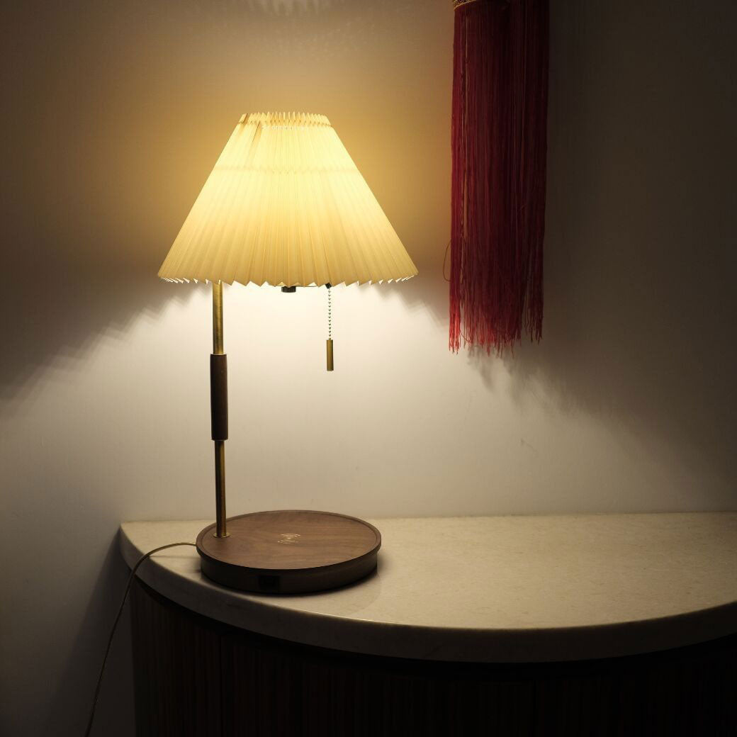 Wooden Retro Table Lamp