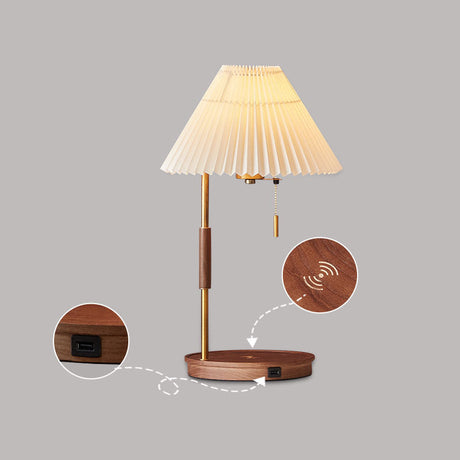 Wooden Retro Table Lamp