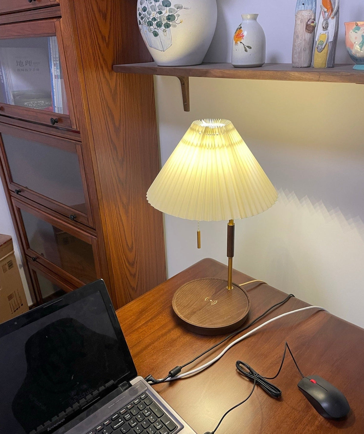 Wooden Retro Table Lamp