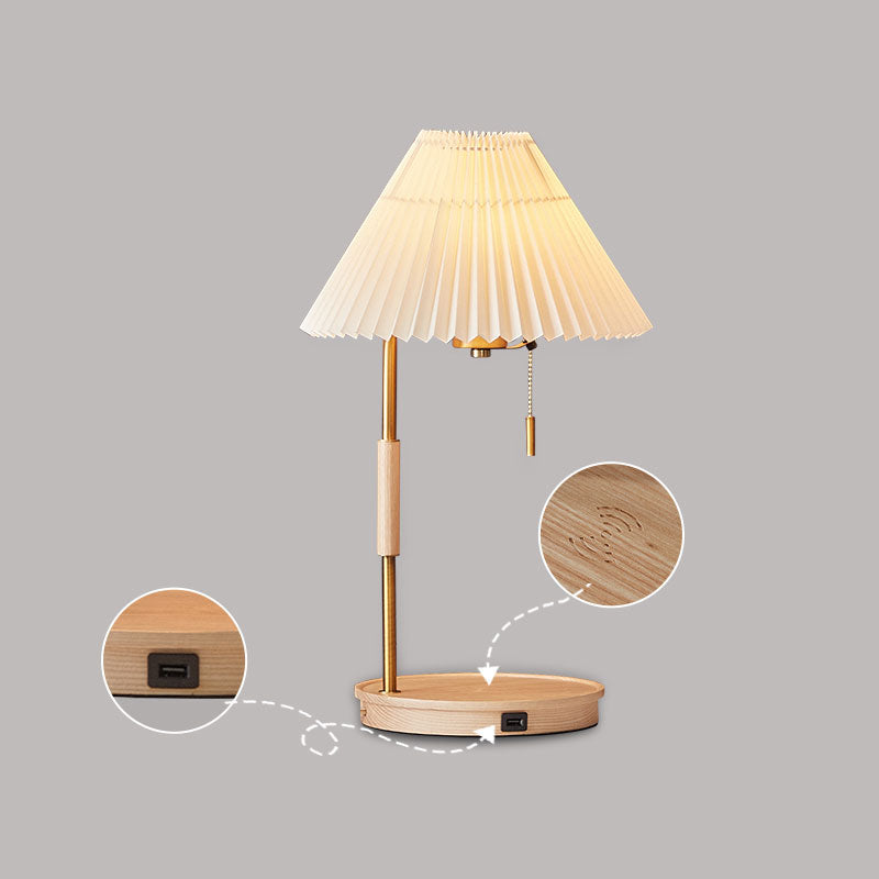 Wooden Retro Table Lamp