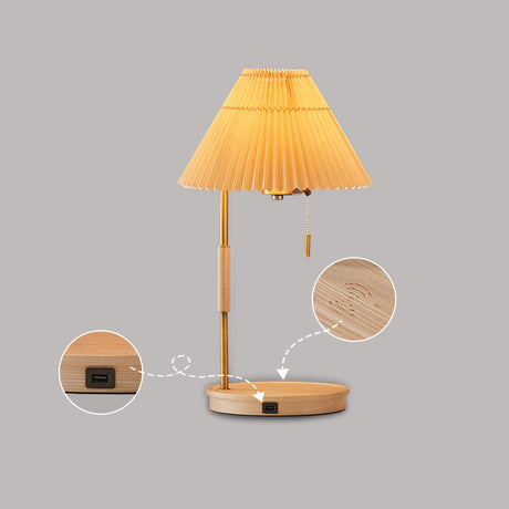 Wooden Retro Table Lamp