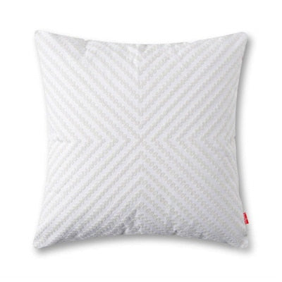 Embroidered Home Decorative Pillow Cover 45X45cm White Gray Pink Canvas Cotton Cushion Cover For Sofa Square Pillow Case