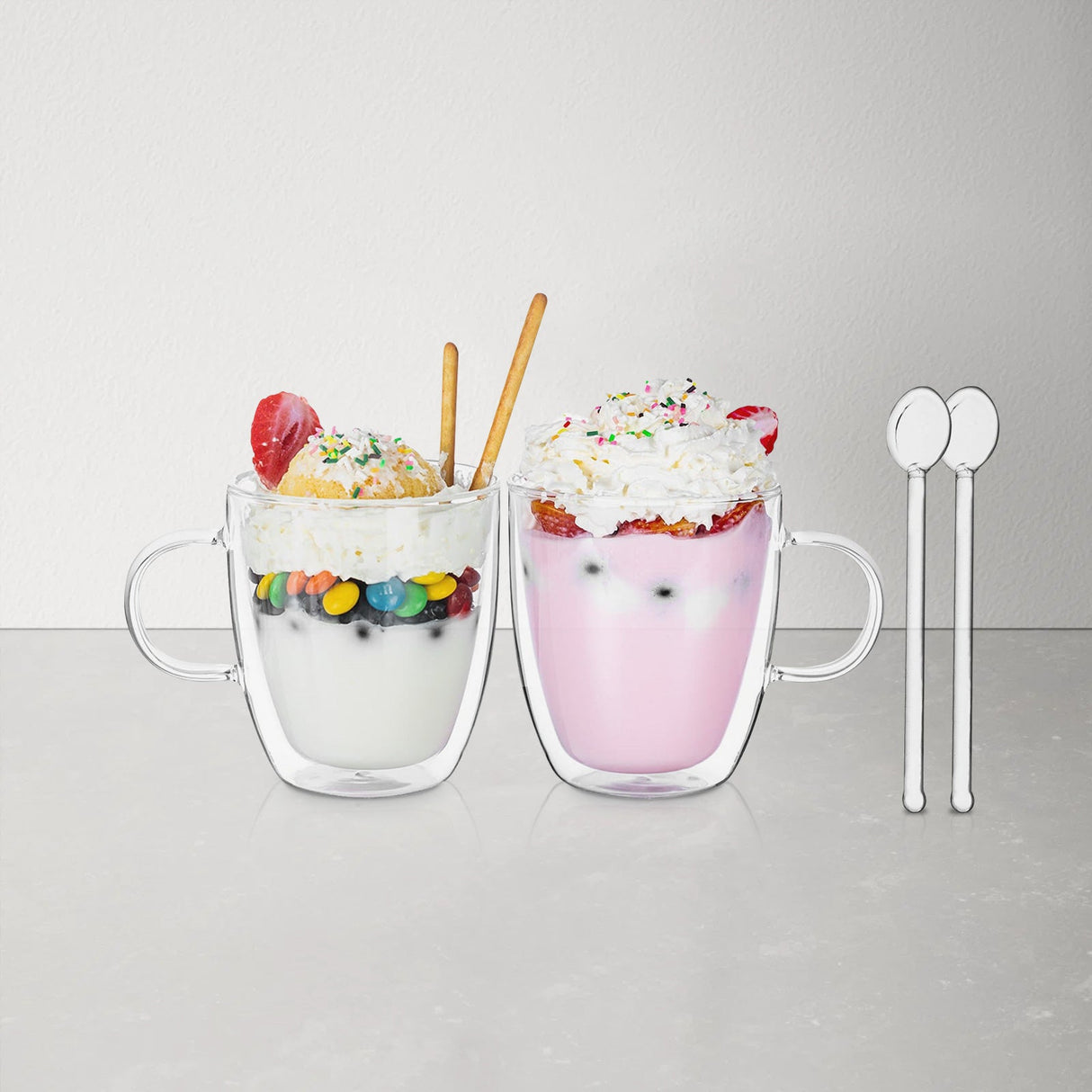 Double Walled Glasses Mugs Set