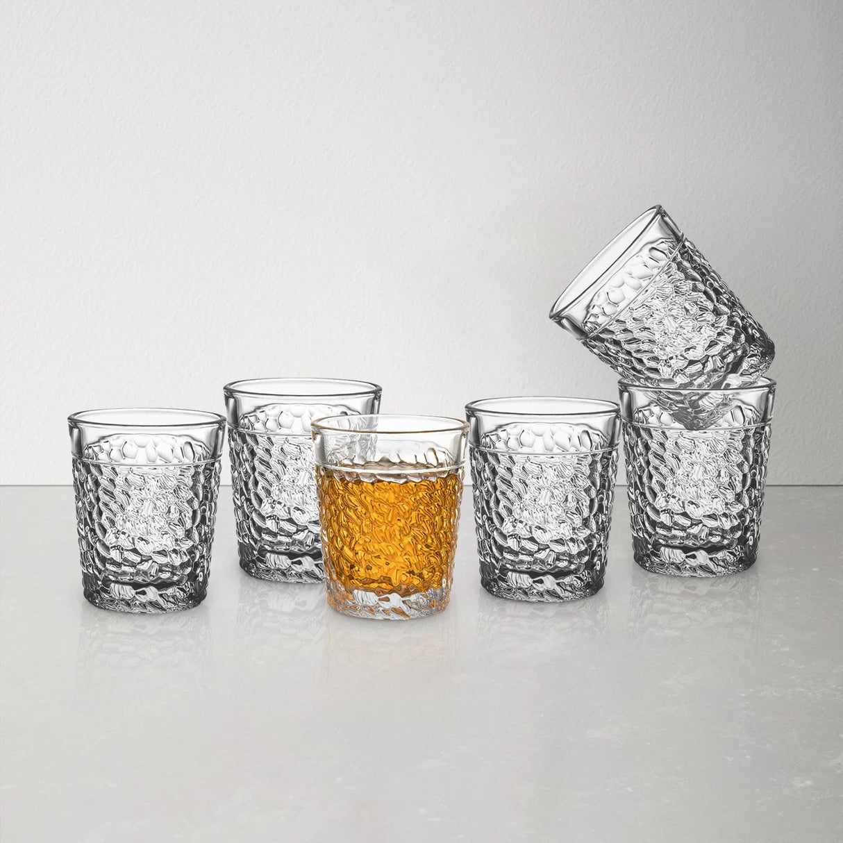 Carved Tequila Shot Glasses Set
