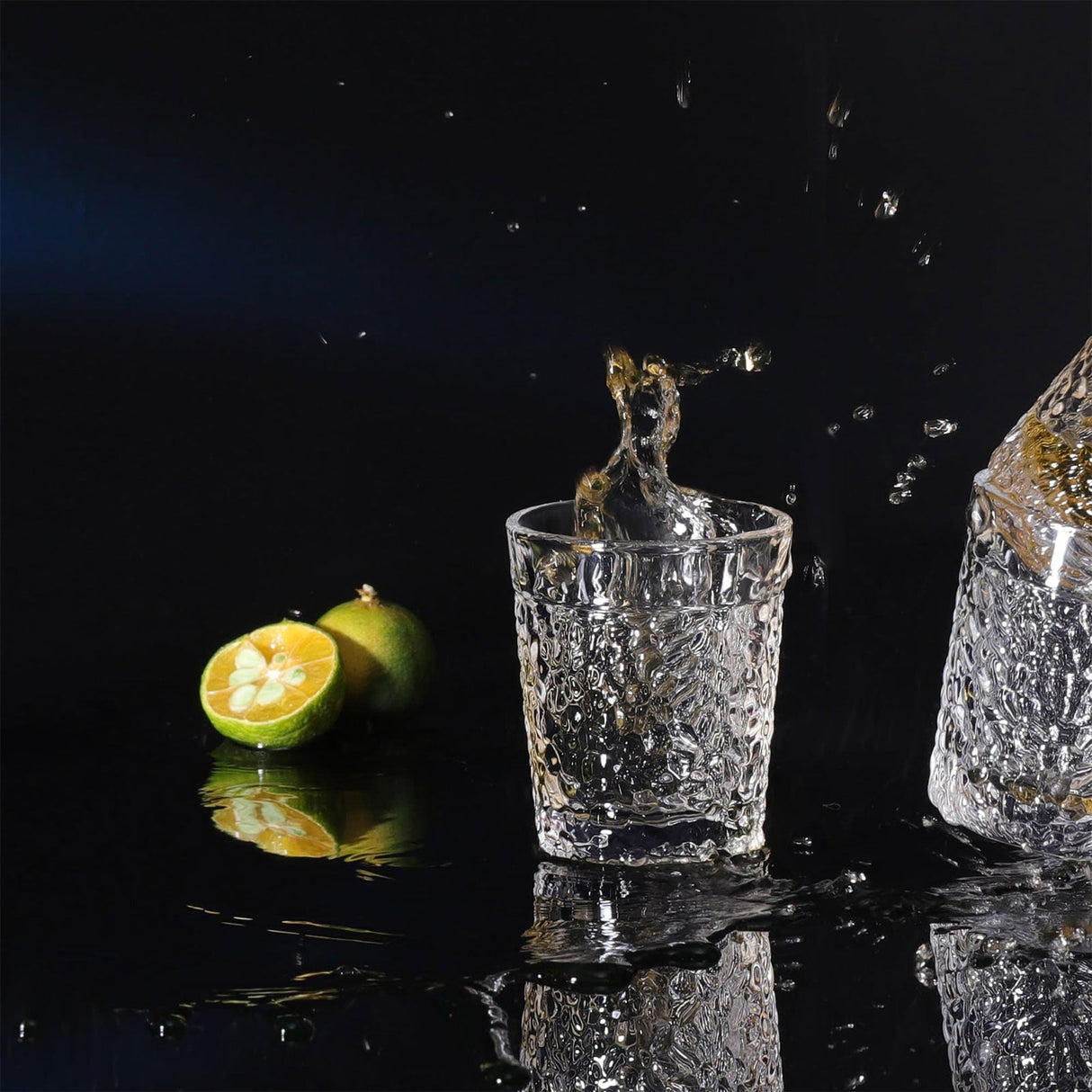Carved Tequila Shot Glasses Set