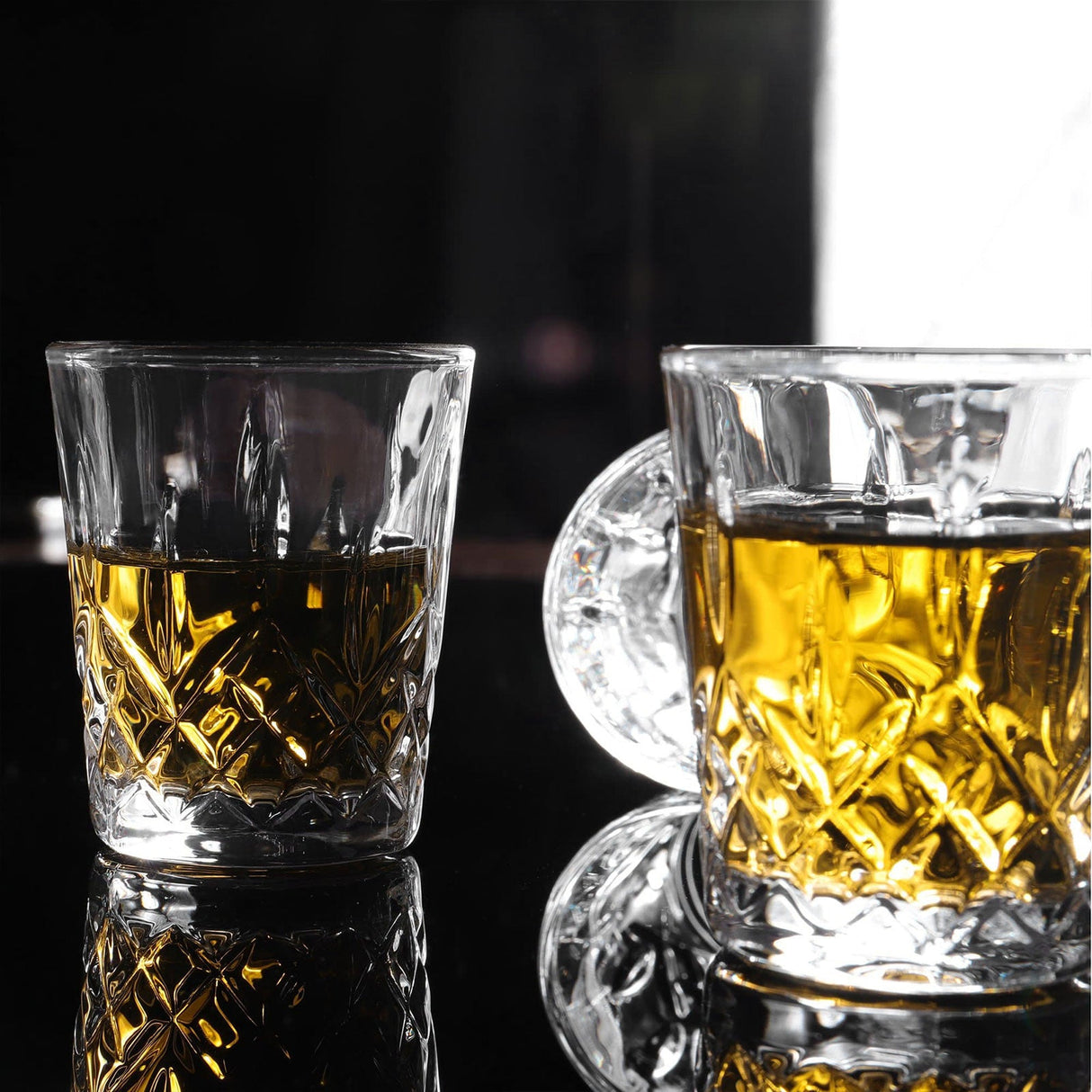 Carved Tequila Shot Glasses Set