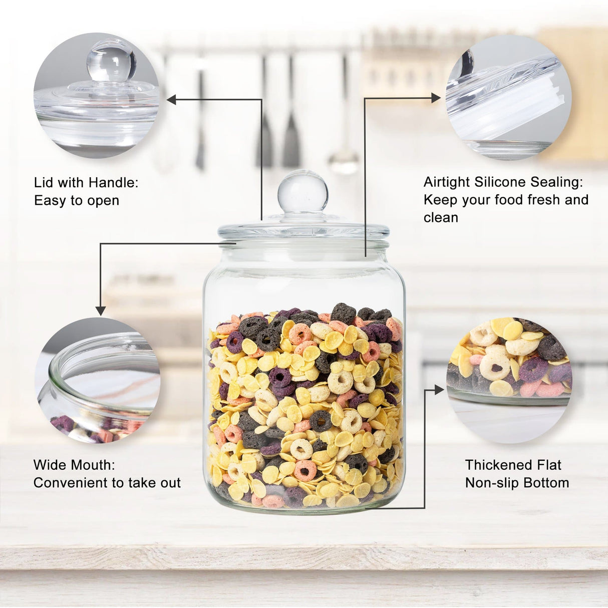 Large Biscotti with Lids