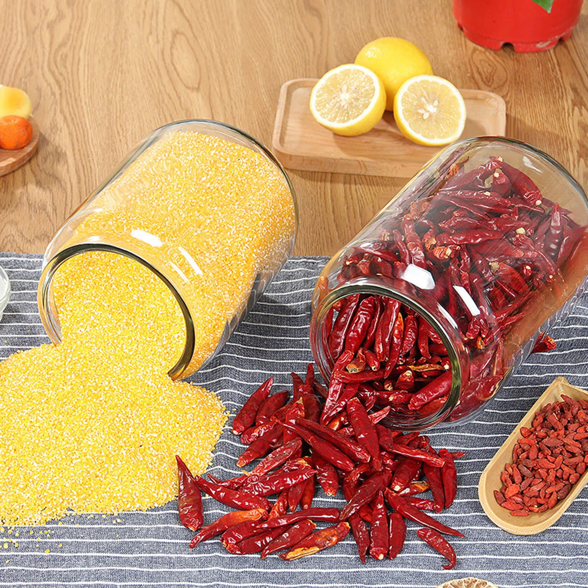 Large Biscotti with Lids