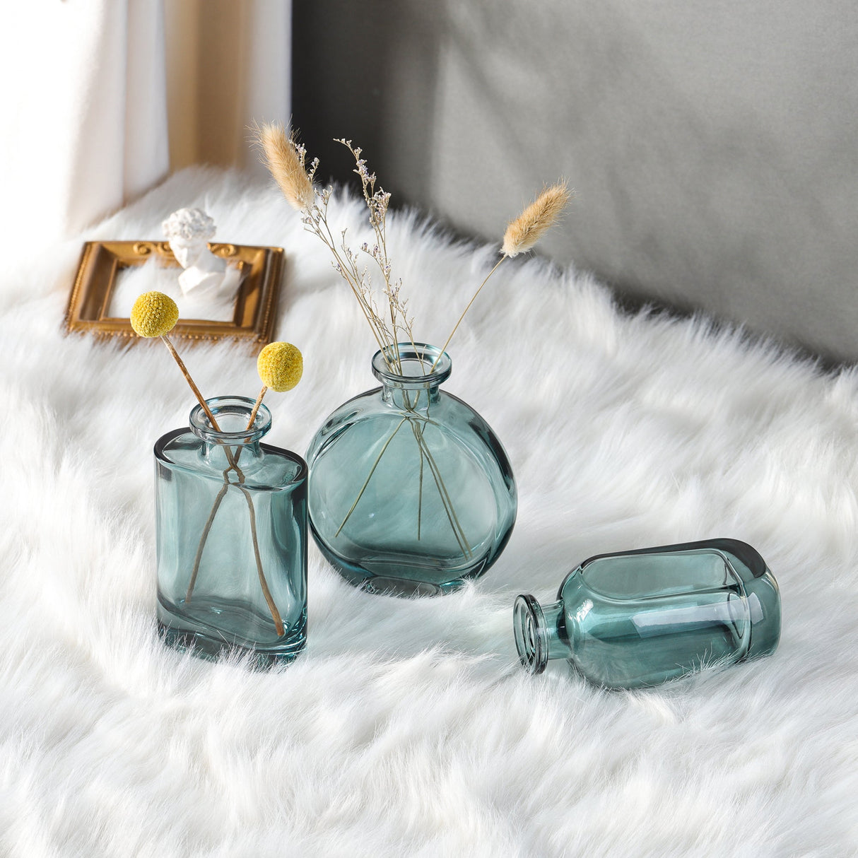 Rustic Glass Bud Vase