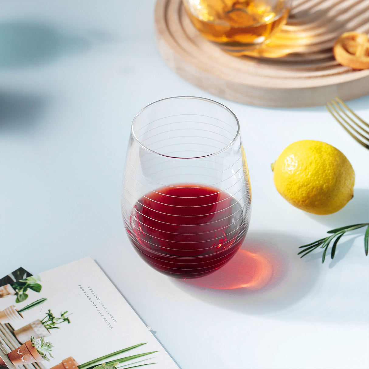 Handmade Stemless Wine Glasses Set