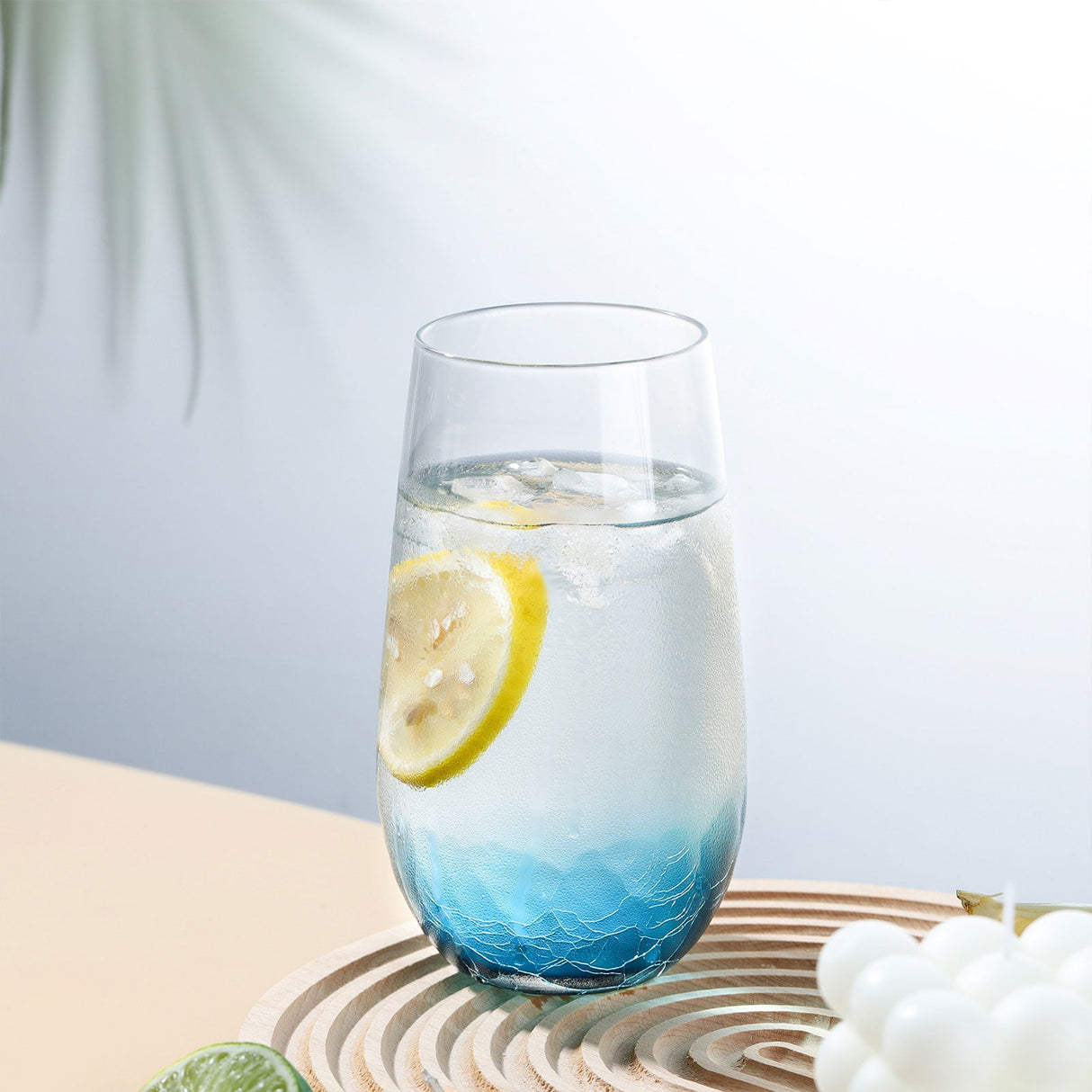 Hand Blown Blue Wine Glasses
