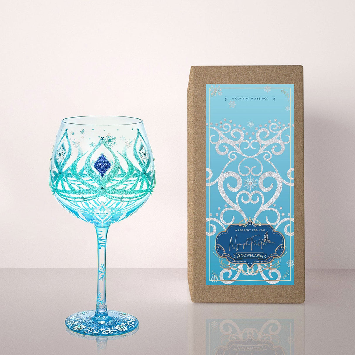 Hand-painted Ice World Balloon Glasses