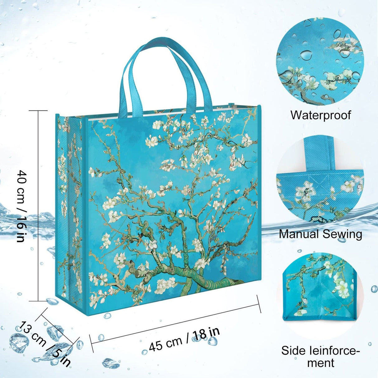 Almond Blossom Grocery Bags