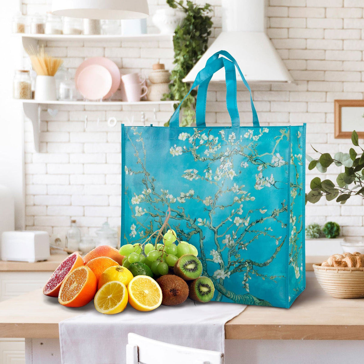 Almond Blossom Grocery Bags