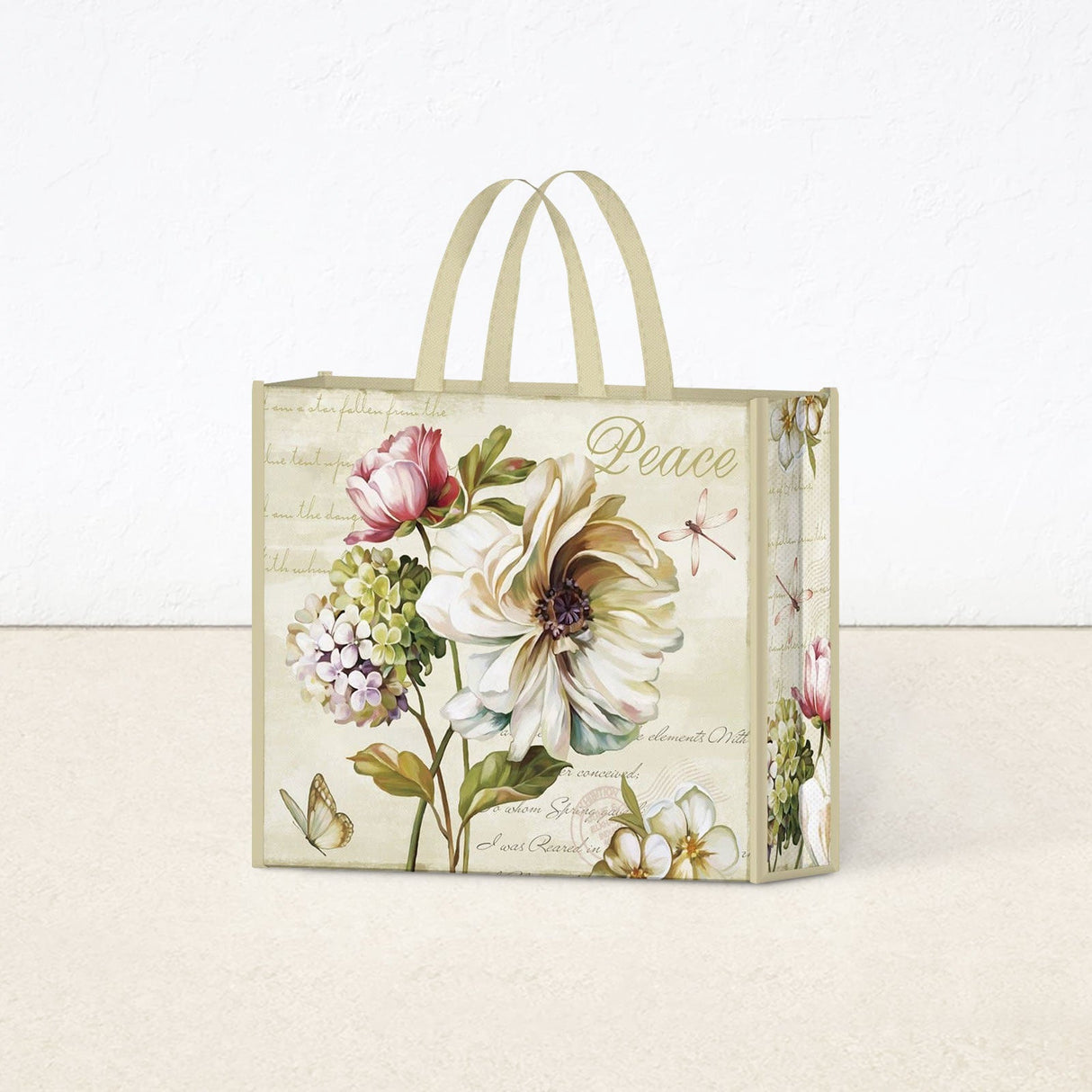 Retro Flower Grocery Bags
