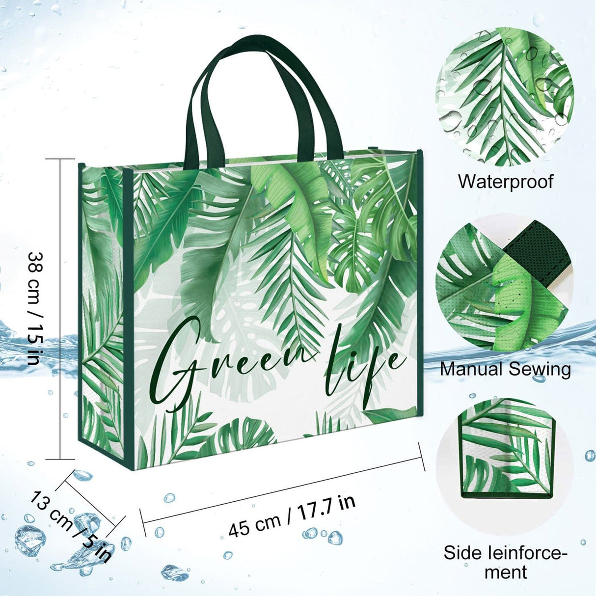 Palm Tree Leaves Shopping Bags