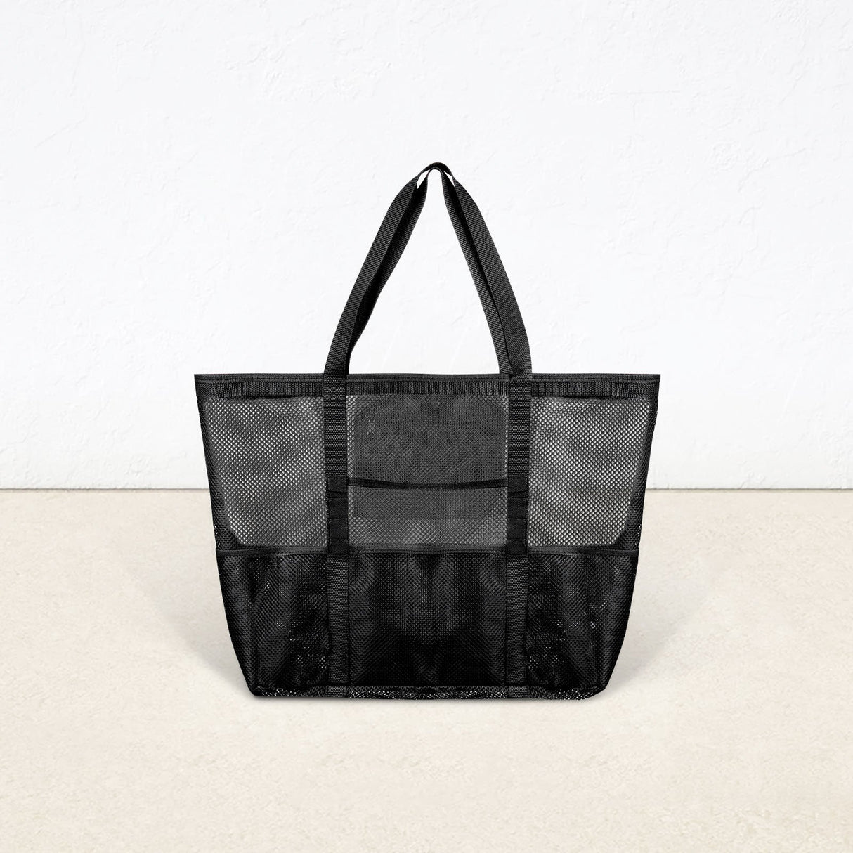 9 Pockets Mesh Beach Tote Bag