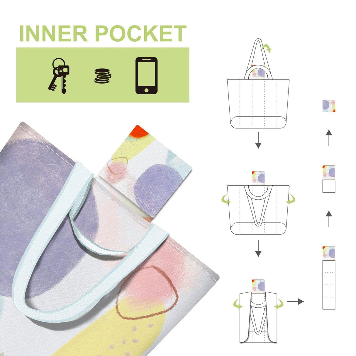 Graffiti Foldable Tote Bags