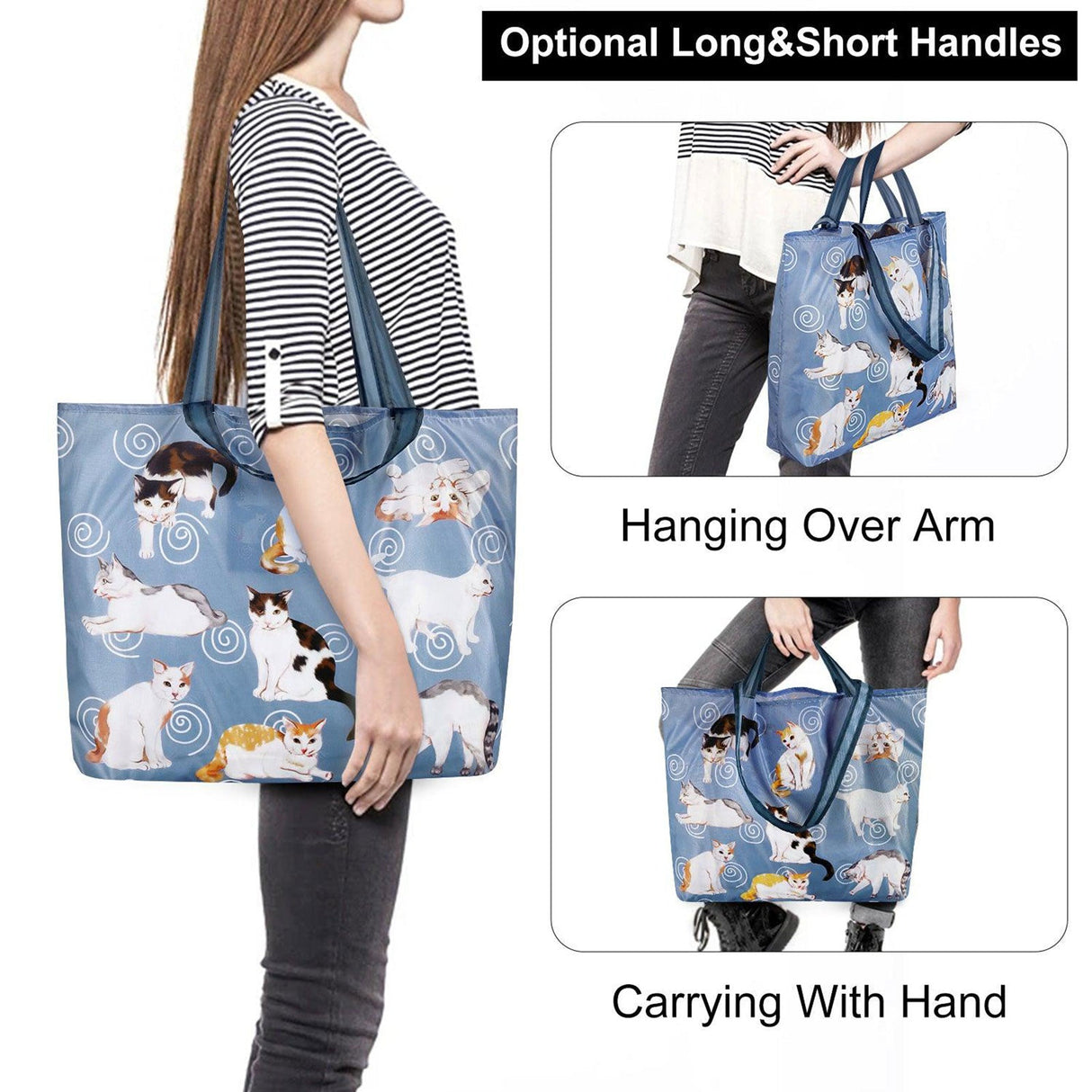 Cats Foldable Tote Bags