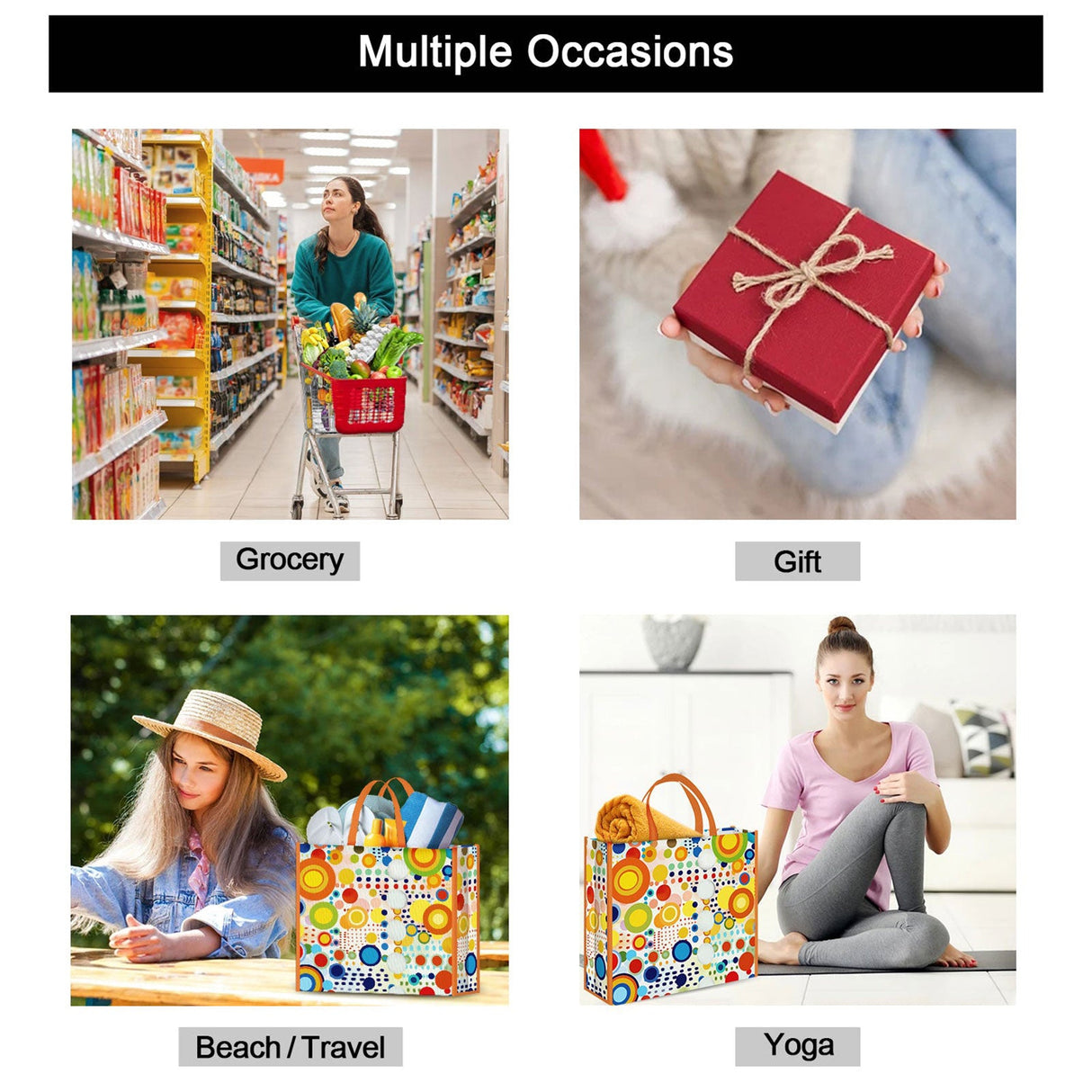 Colorful Pots Tote Bags