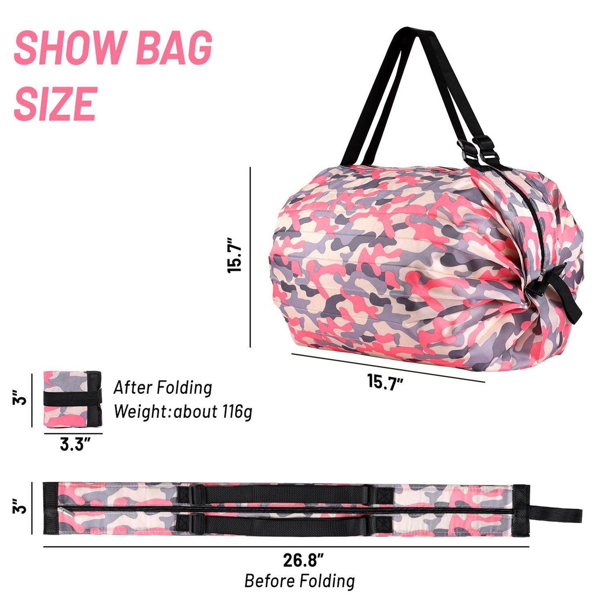 Camouflage Nylon Beach Bag