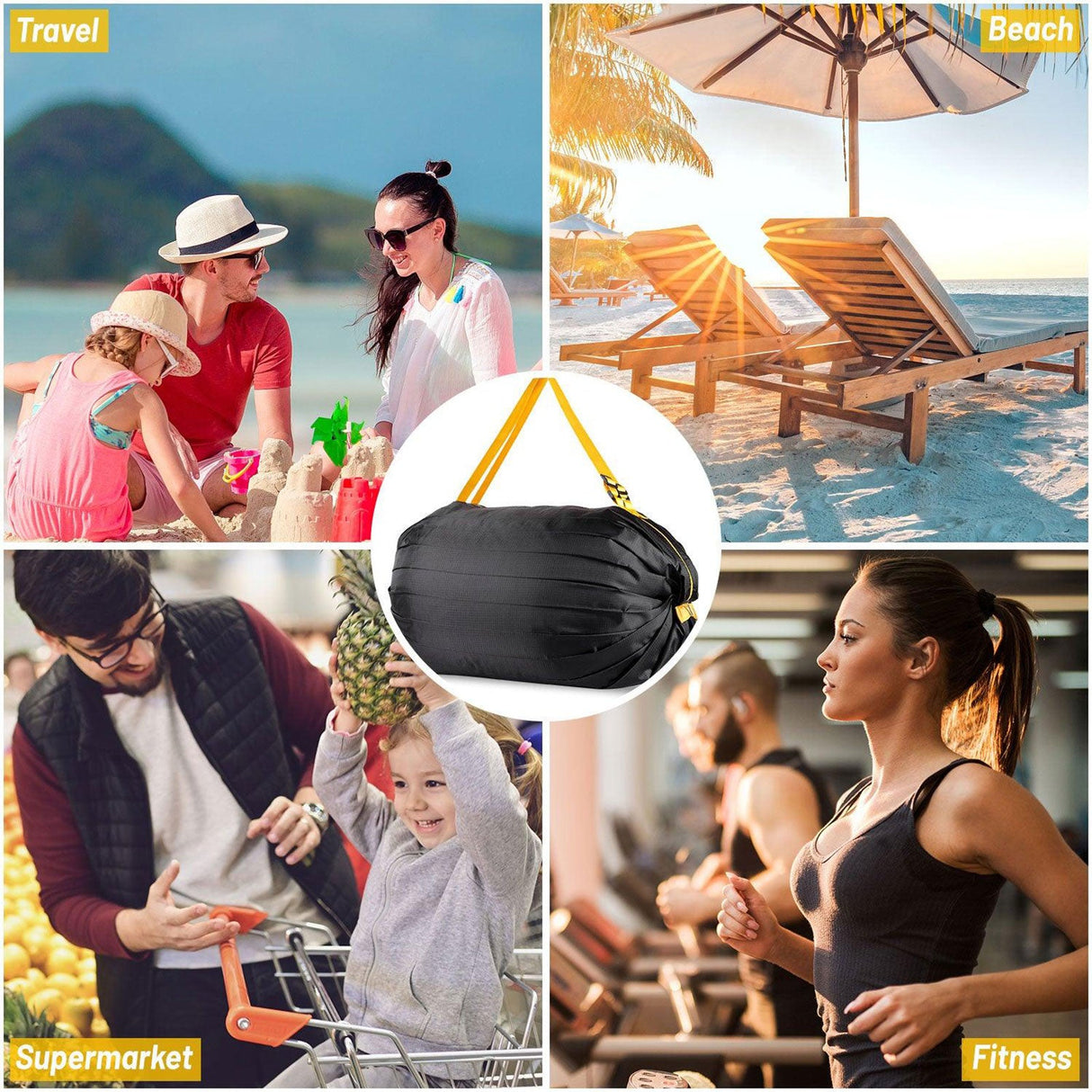 Camouflage Nylon Beach Bag