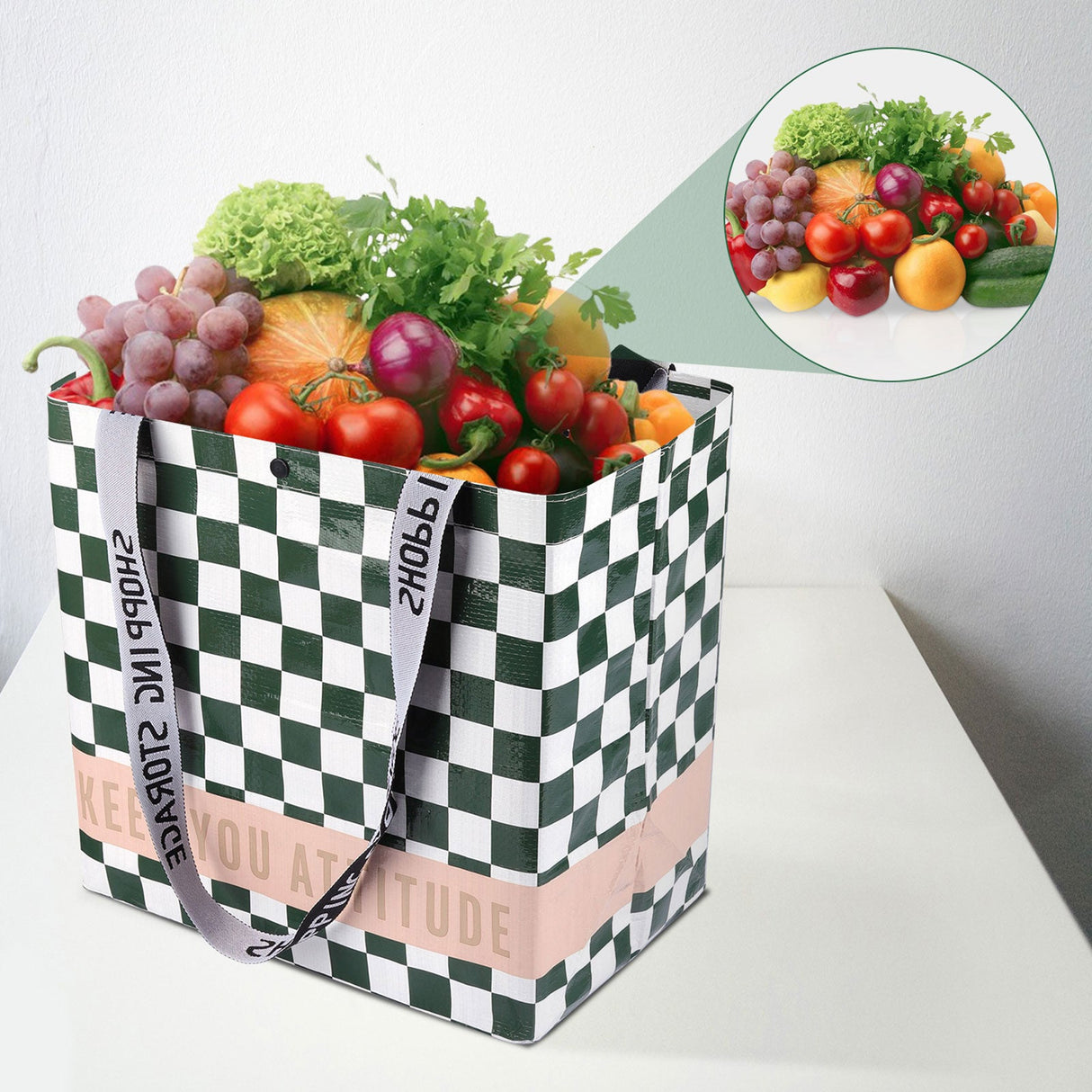 Phrase Foldable Grocery Bags