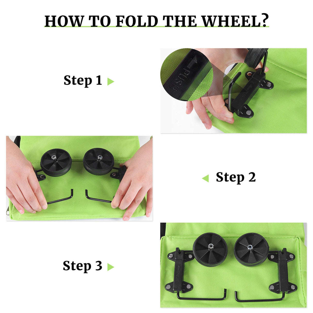 Foldable Shopping Bag with Wheels