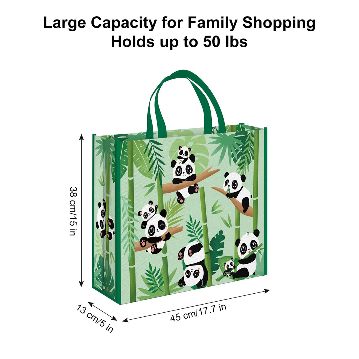 Panda Bamboo Tote Bags