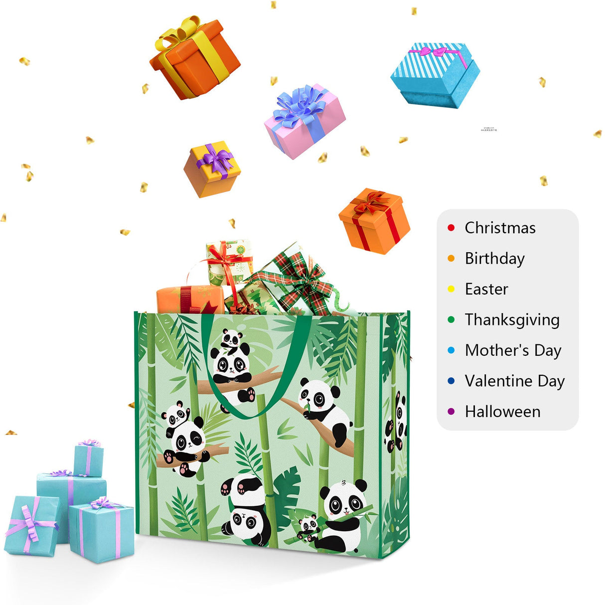 Panda Bamboo Tote Bags