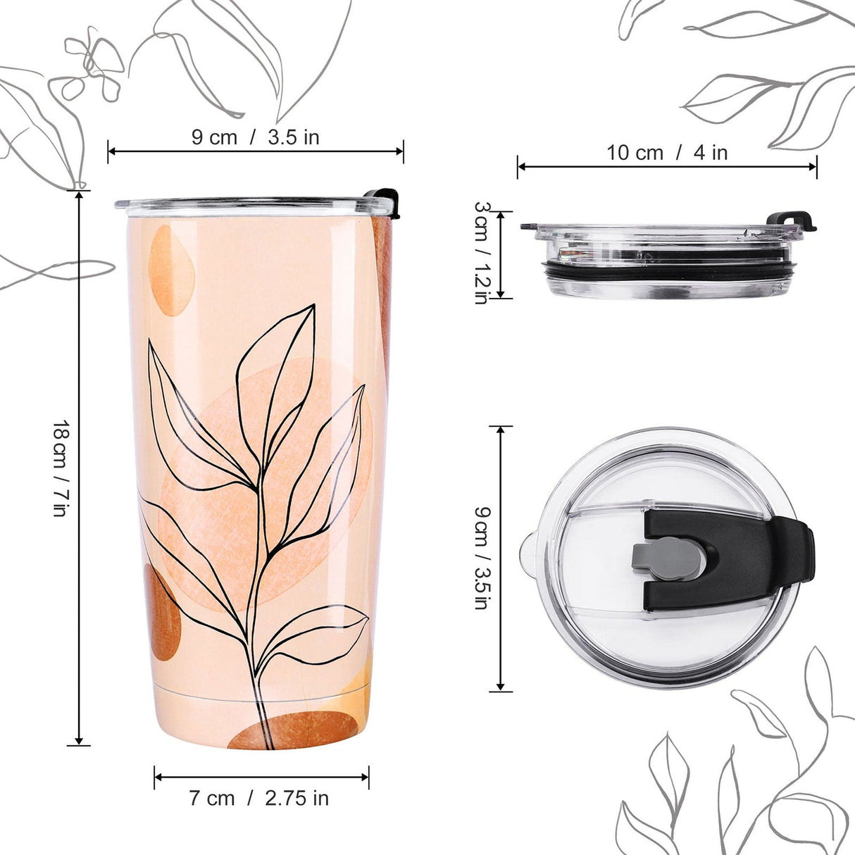 Abstract Painting Insulated Tumbler