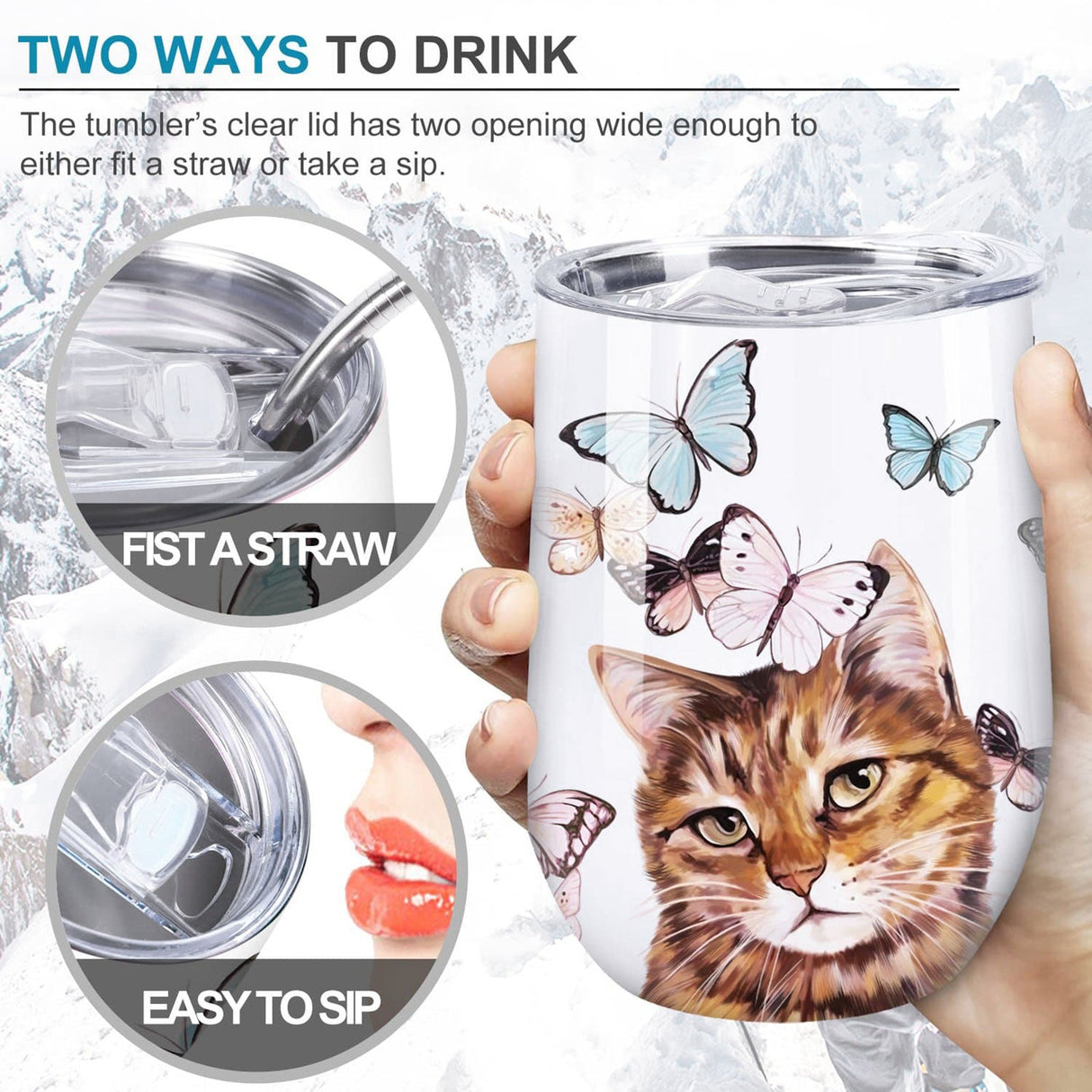 Cute Cat Insulated Tumbler