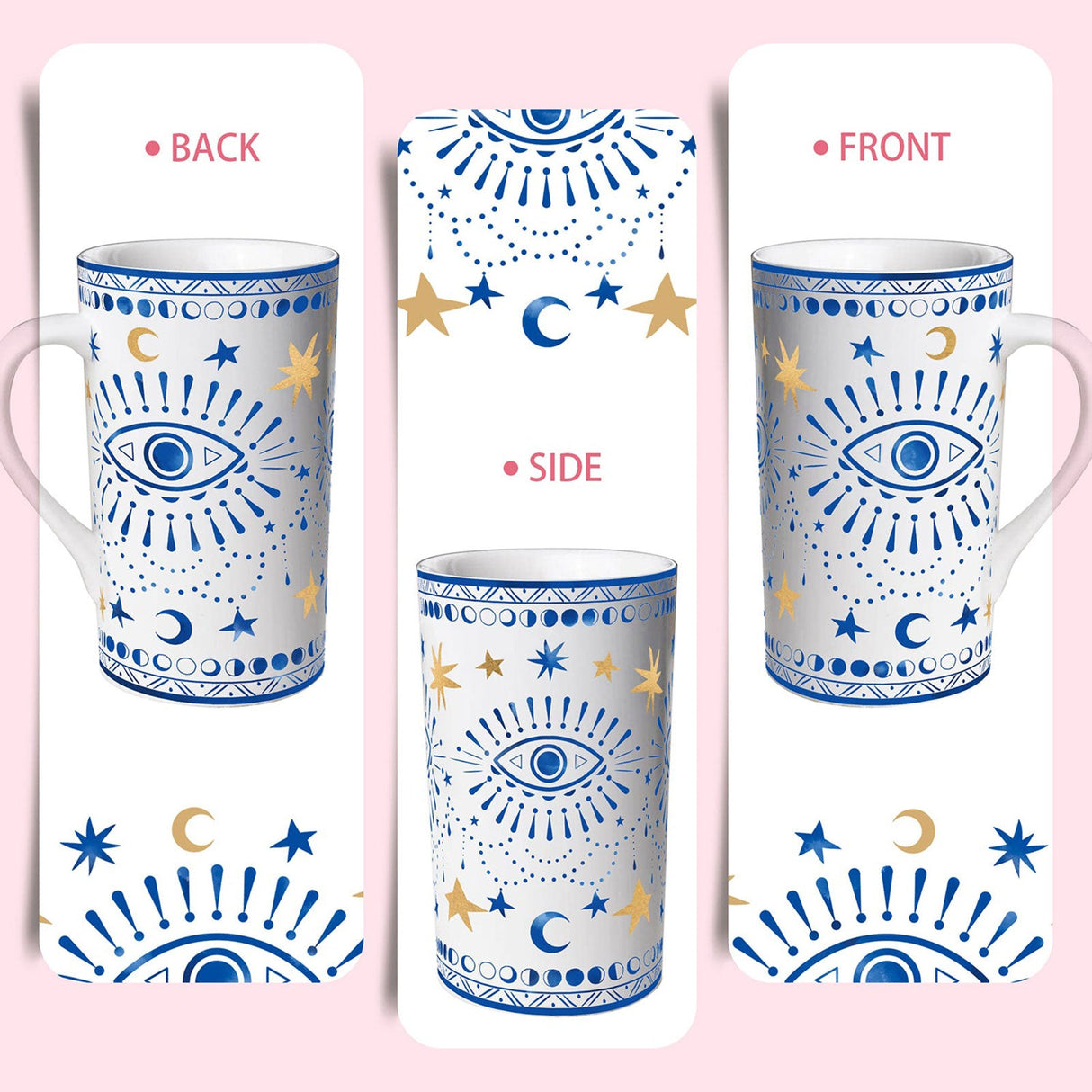 Boho Eyes Ceramic Coffee Mug