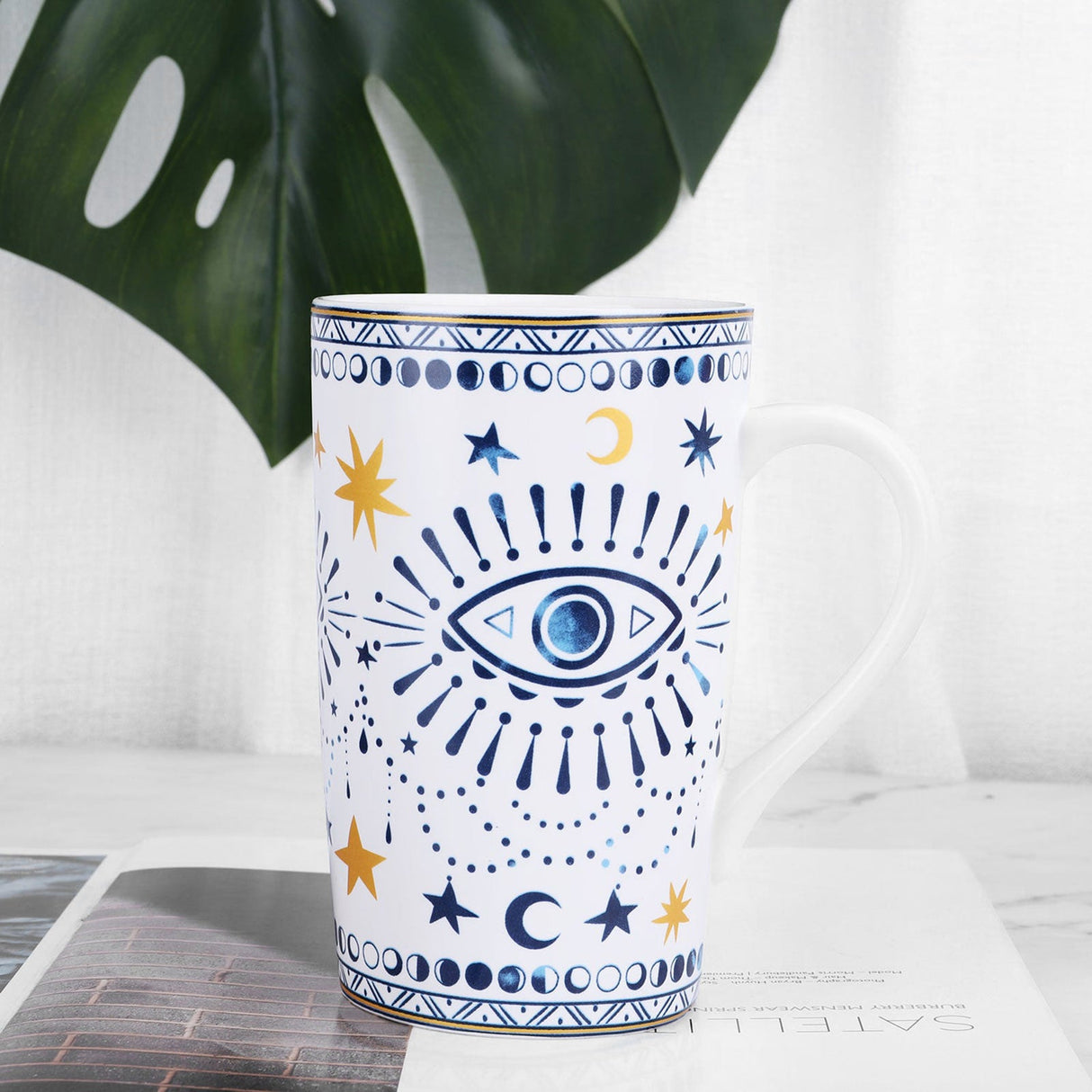 Boho Eyes Ceramic Coffee Mug