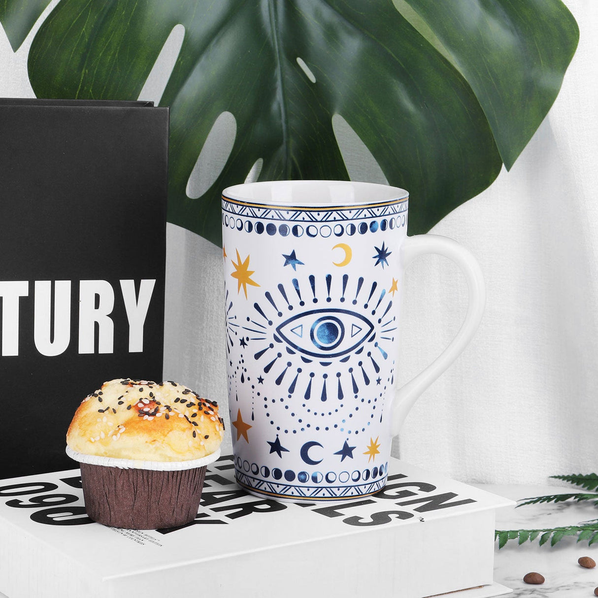 Boho Eyes Ceramic Coffee Mug