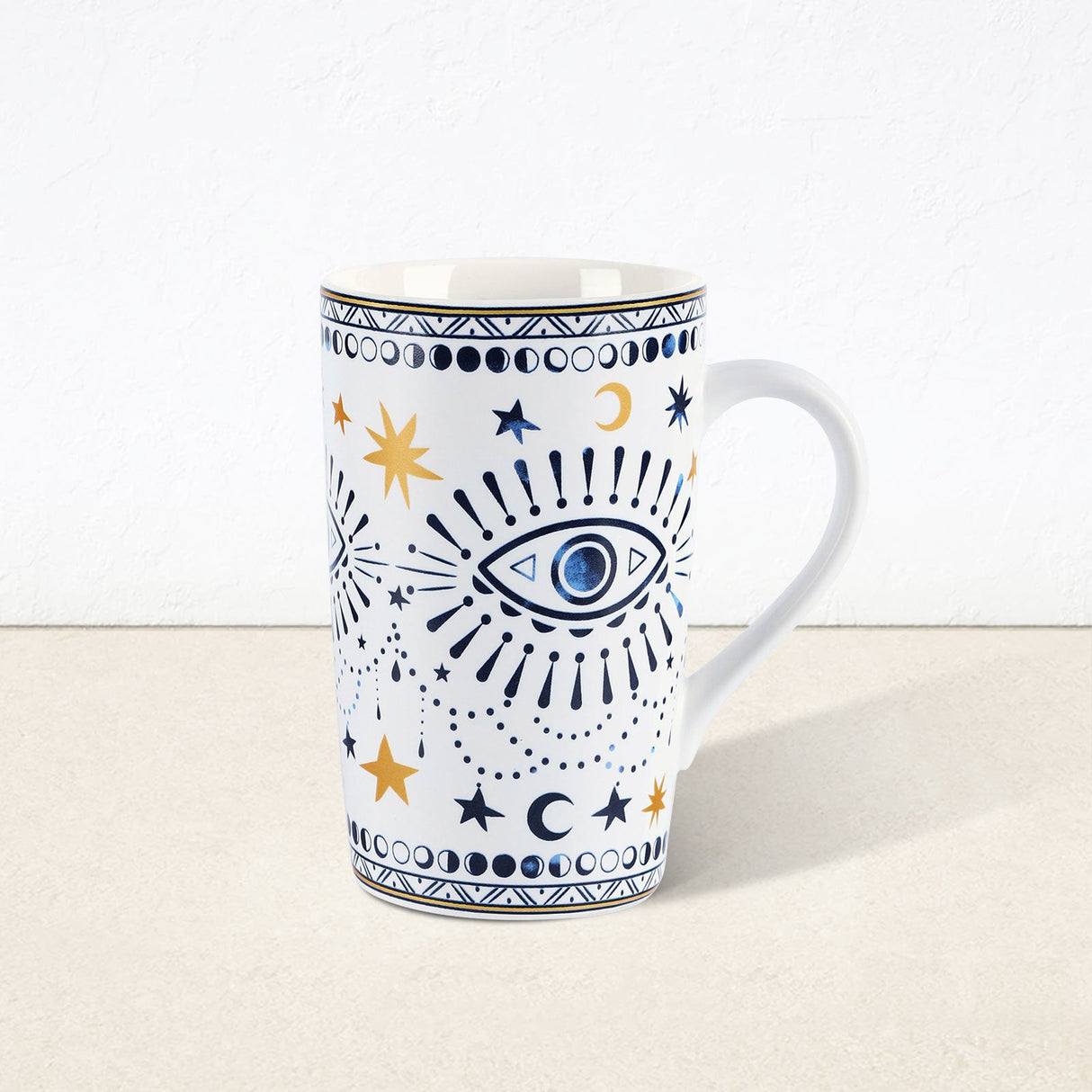 Boho Eyes Ceramic Coffee Mug