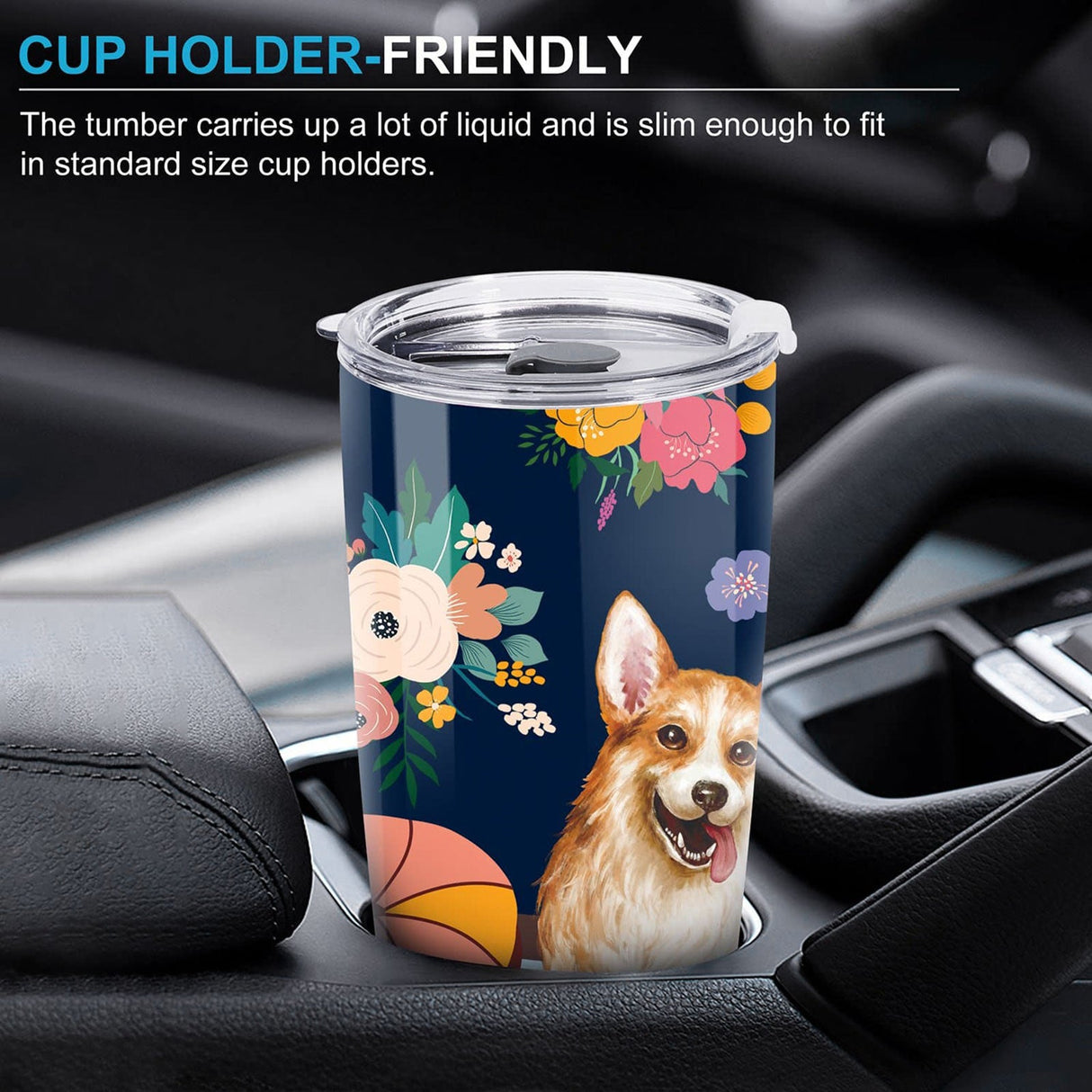 Corgi Dog Insulated Tumbler