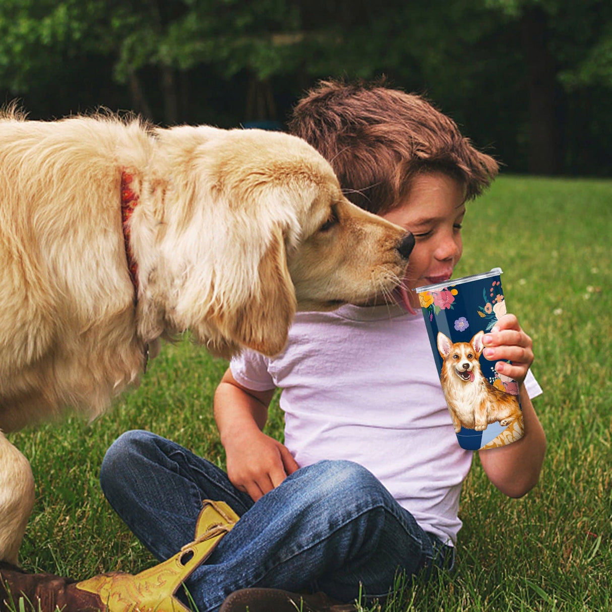 Corgi Dog Insulated Tumbler
