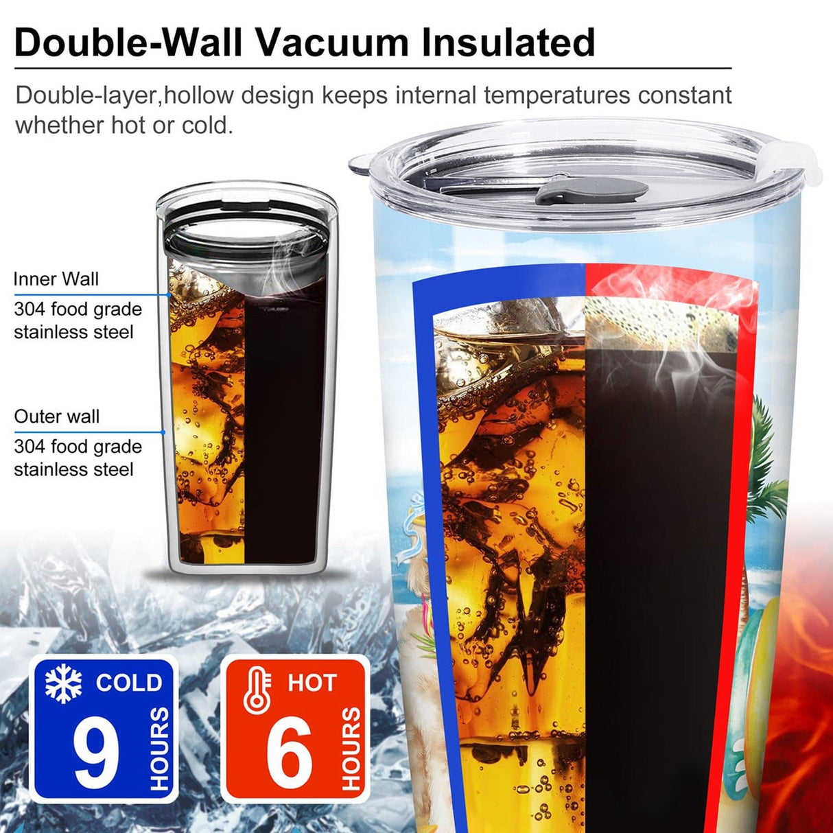 Sunny Beach Insulated Tumbler