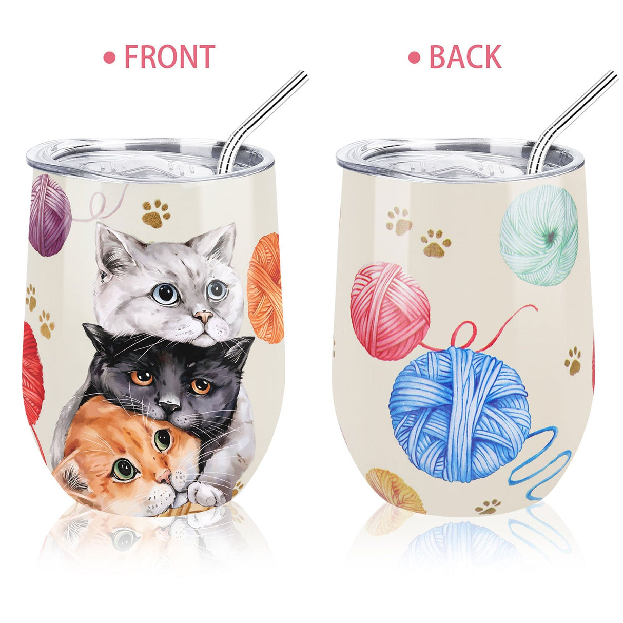 Kitty Woolen Ball Coffee Mug