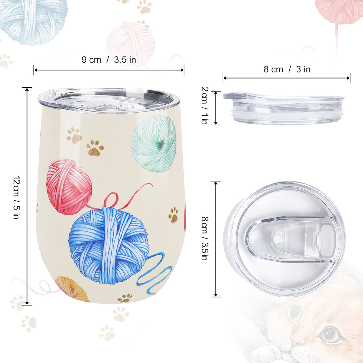 Kitty Woolen Ball Coffee Mug