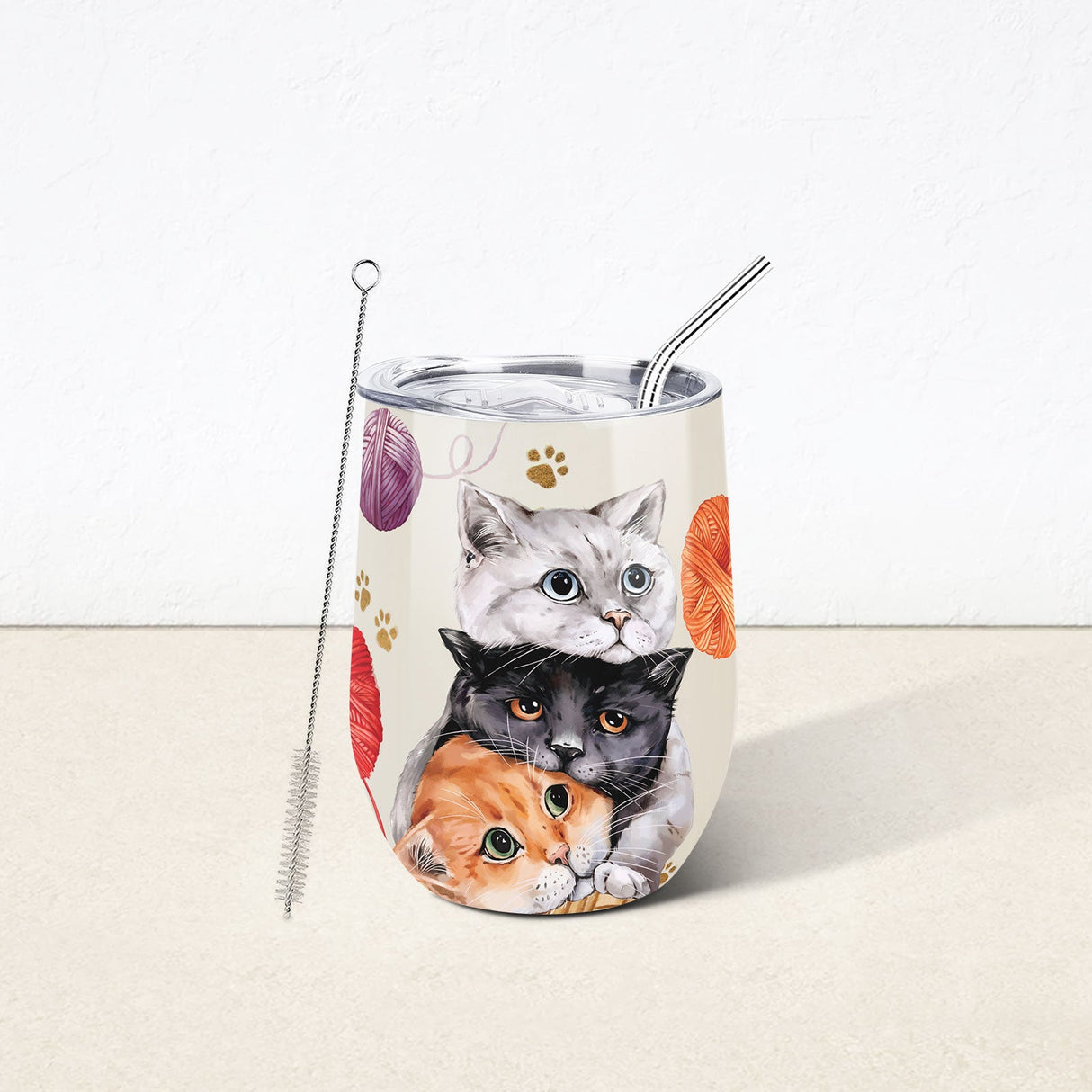 Kitty Woolen Ball Coffee Mug