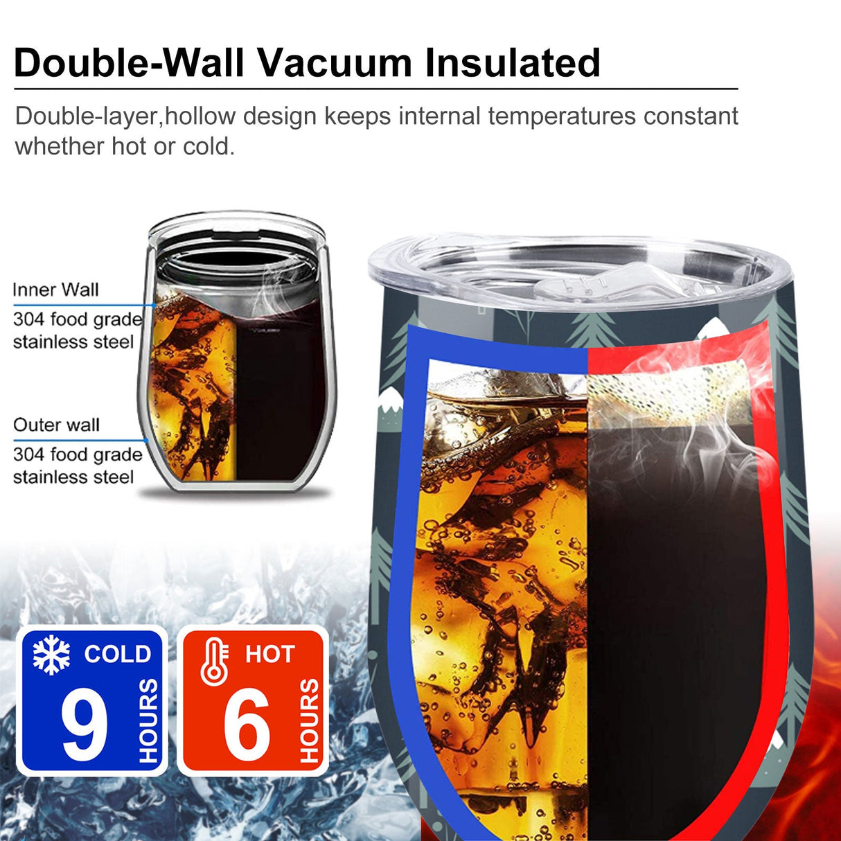 Cartoon Fox Insulated Tumbler